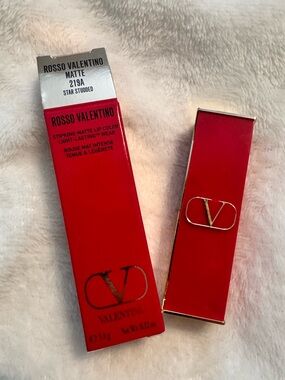 Valentino Red Matte Lipstick Packaging-NWB